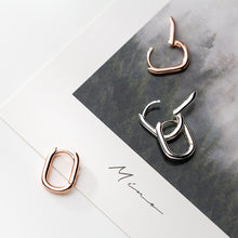Minimalist Geometric 925 Silver Hoop Earrings – Everyday Wear 03