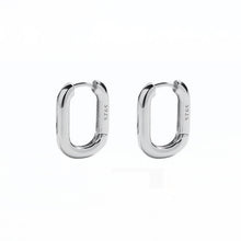 Minimalist Geometric 925 Silver Hoop Earrings – Everyday Wear 05
