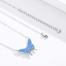 Opal Butterfly Pendant Necklace – 925 Sterling Silver Jewelry for Women
 02