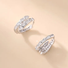 S925 Snake Hoop Silver Earrings – Real Sterling Silver for Women 02