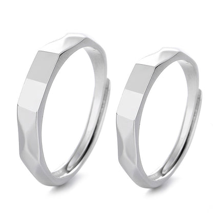 S925 Sterling Silver Hidden Love Ring – Sparkling Romantic Gift with Reflective Design