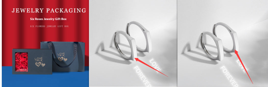 S925 Sterling Silver Hidden Love Ring – Sparkling Romantic Gift with Reflective Design