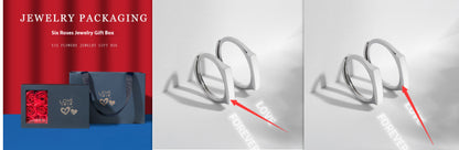 S925 Sterling Silver Hidden Love Ring – Sparkling Romantic Gift with Reflective Design