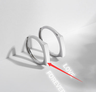 S925 Sterling Silver Hidden Love Ring – Sparkling Romantic Gift with Reflective Design