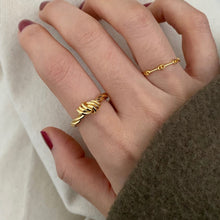 Sterling Silver Three-line Knotted Design Vintage Jewelry Women Ring 01