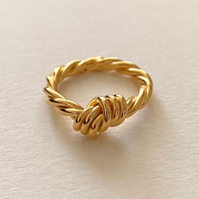 Sterling Silver Three-line Knotted Design Vintage Jewelry Women Ring 02