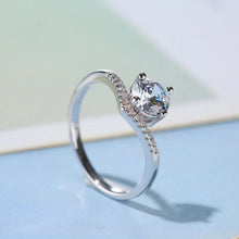 S925 Silver Simulated CZ Diamond Women Ring